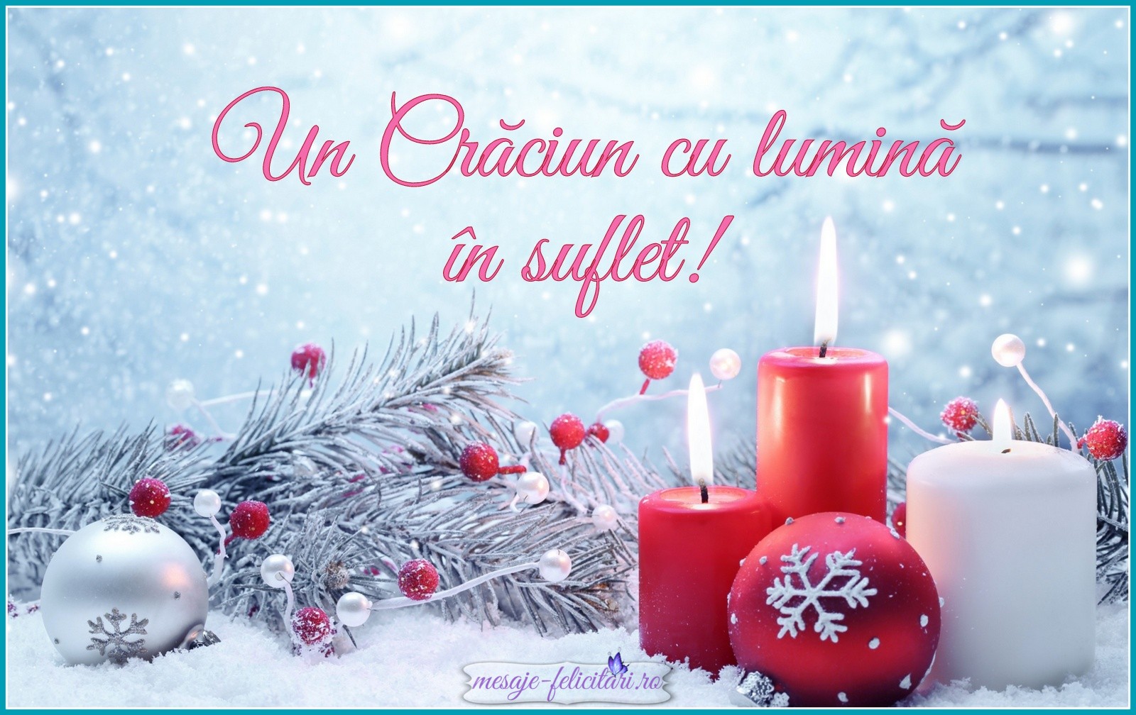 Un Craciun cu lumina in suflet