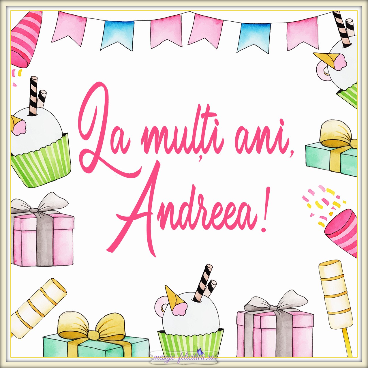 La multi ani, Andreea!