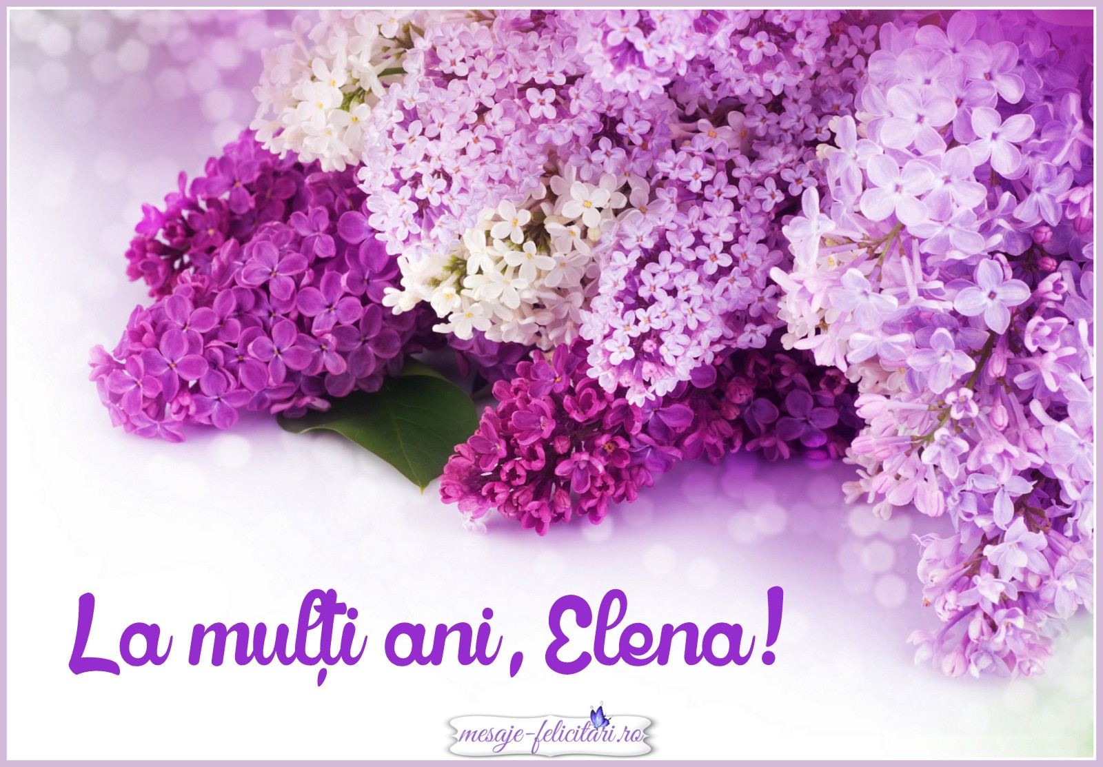 La multi ani, Elena!