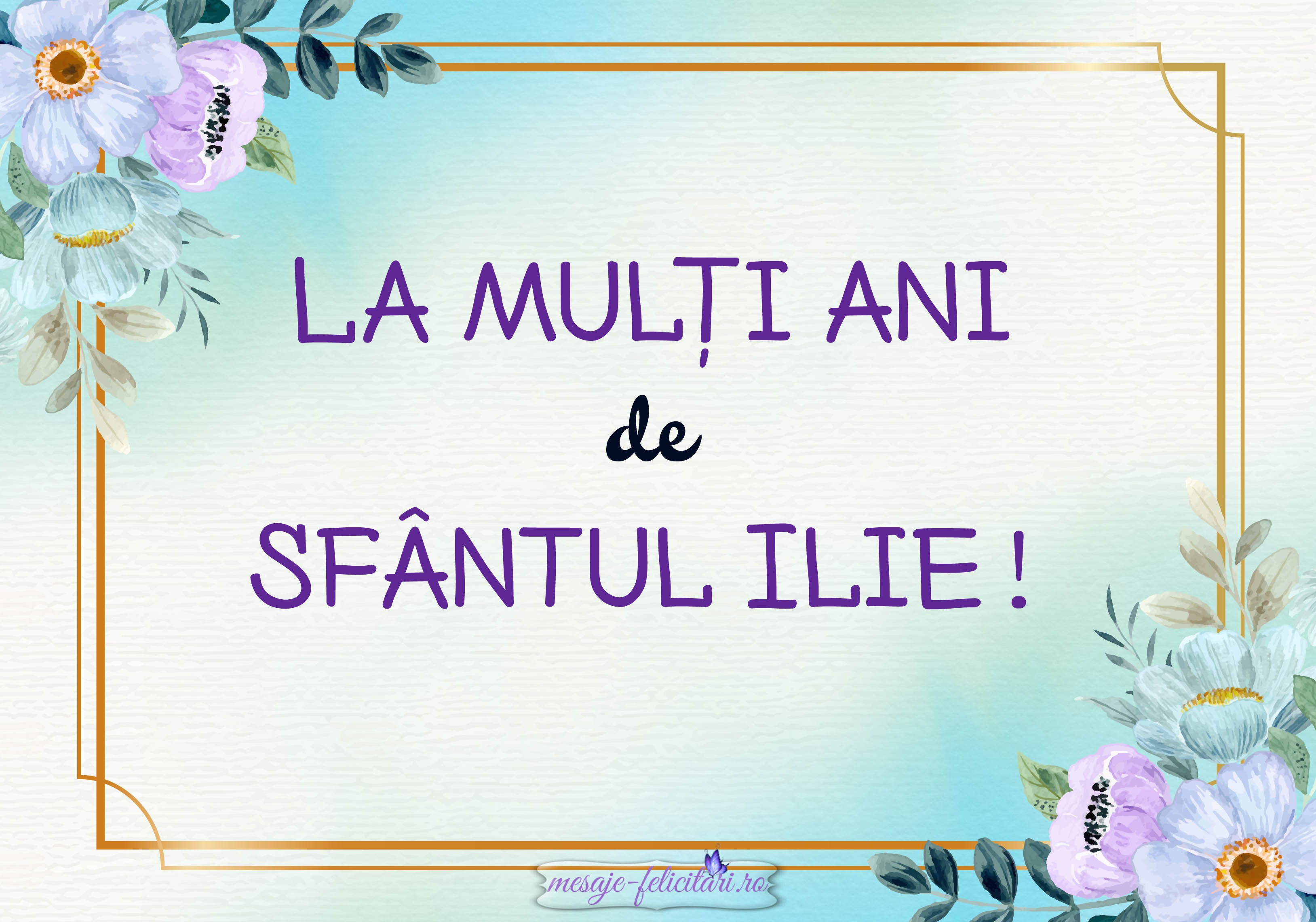 La multi ani de Sfantul Ilie!