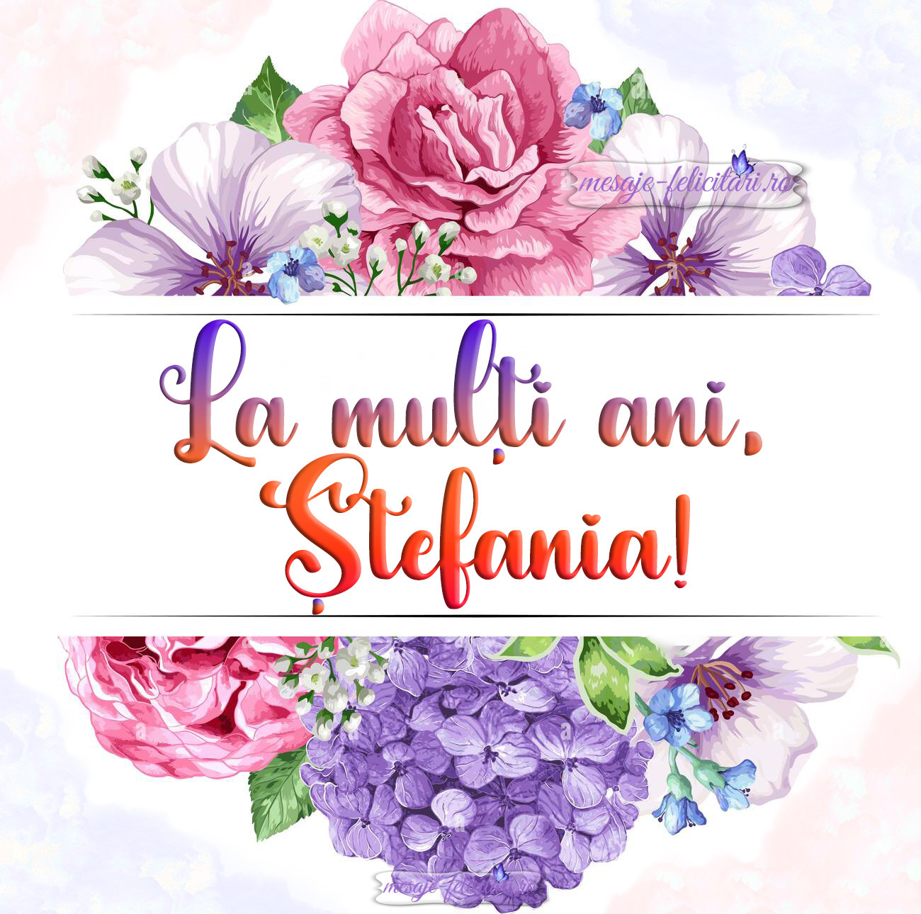 La multi ani, Stefania!