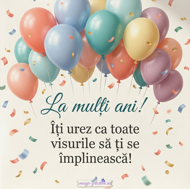 La multi ani si visuri implinite