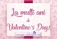 La multi ani de Valentine's Day