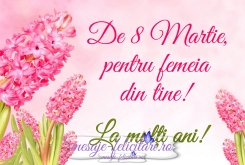 De 8 Martie, pentru femeia din tine!